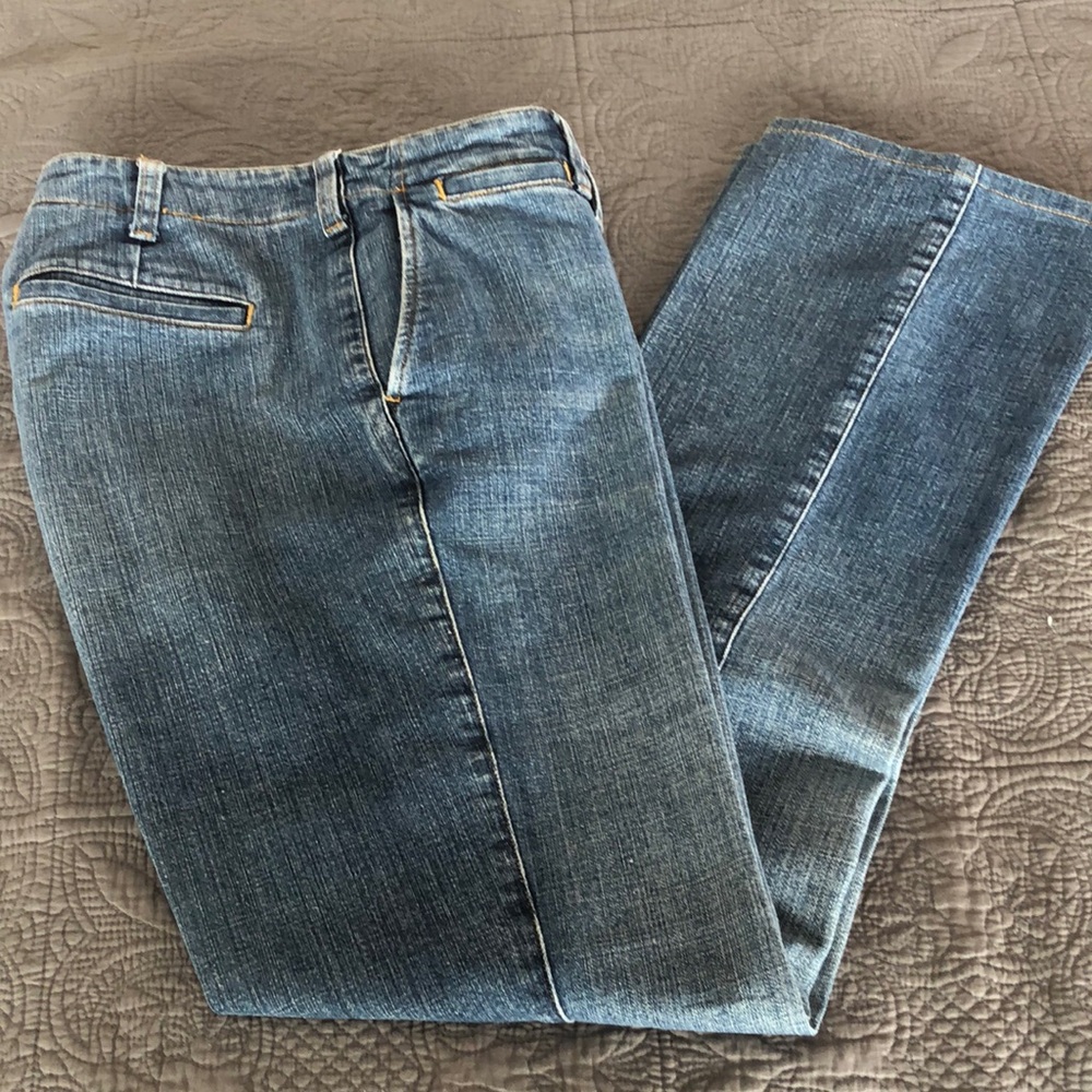 Jones New York Blue Straight Jeans 11 inch rise Vintage